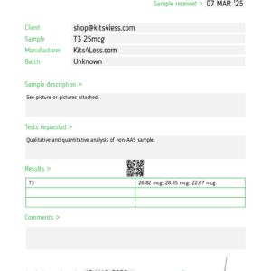 T3 Thyroid 25mcg